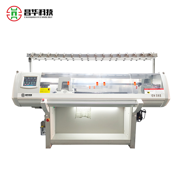 Standaard dubbele, drie-systeem trui platte breimachine - Changhua